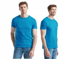 Koszulki męskie - Koszulka Męska T-Shirt BASIC Bawełna Iconic FRUIT the LOOM 61430 TURKUS 2XL - miniaturka - grafika 1