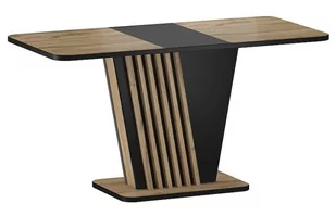 Stół do jadalni rozkładany NEVIO kolor DĄB ARTISAN / CZARNY 125(170)X75 - Stoły - miniaturka - grafika 1