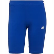 Legginsy - Spodenki damskie adidas Essentials 3-Stripes Bi niebieskie H07767 XS - miniaturka - grafika 1