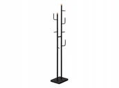 Wieszaki i stojaki - Wieszak do przedpokoju stojący Vivian czarny/buk - miniaturka - grafika 1