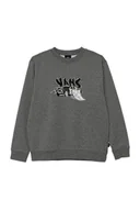 Bluzy dla dziewczynek - Bluza Dziecięca VANS Copout Loose Crew Cement Heather VN000MJ302F1 L - miniaturka - grafika 1