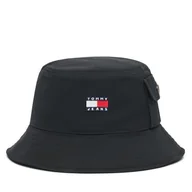 Czapki męskie - Kapelusz Tommy Jeans Heritage Bucket AM0AM13423 Czarny - miniaturka - grafika 1