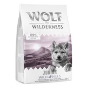 Sucha karma dla psów - Wolf of Wilderness Pakiet próbny Junior Wild Hills, kaczka, 400 g - miniaturka - grafika 1