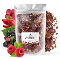 Herbata - Herbata owocowa MALINOWO-POZIOMKOWA malina hibiskus liściasta 1kg - miniaturka - grafika 1