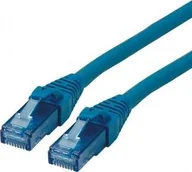 Patchcordy - Roline ROLINE UTP Patchcord Cat.6a Component Level, LSOH, niebieski, 7.5 m - miniaturka - grafika 1