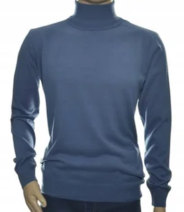 Sweter z golfem golf męski z kaszmiru i wełny merynosów kaszmirowy XL 309 - Swetry męskie - miniaturka - grafika 1