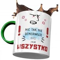 Kubki - Kubek Zielony Dla Basi Koleżanki Żony Prezent z Nadrukiem ze Zdjęciem + Opakowanie na prezent (wzór 02) - miniaturka - grafika 1