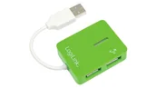 Huby USB - UA0138 Hub USB, USB A gniazdo x4, USB A wtyk, USB 2.0, PnP, zielony - miniaturka - grafika 1