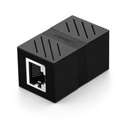 Wtyczki i adaptery - Ugreen Ugreen Złączka przedłużka sieciowa RJ45 UGREEN Ethernet 8P/8C Cat.7 UTP czarna 20390 - miniaturka - grafika 1