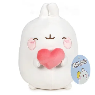 Molang Maskotka Króliczek 17Cm Oryginalny Pluszak Z Sercem Na Walentynki - Maskotki i pluszaki - miniaturka - grafika 1