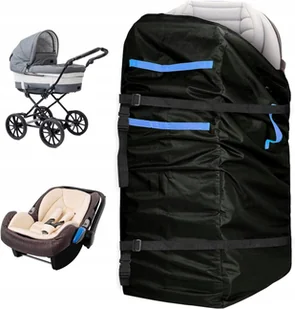 Duży Pokrowiec Na Wózek Dziecięcy Akcesoria Torba Podróżna Wodoodporna Xxl - Torby i organizery dla mam - miniaturka - grafika 1