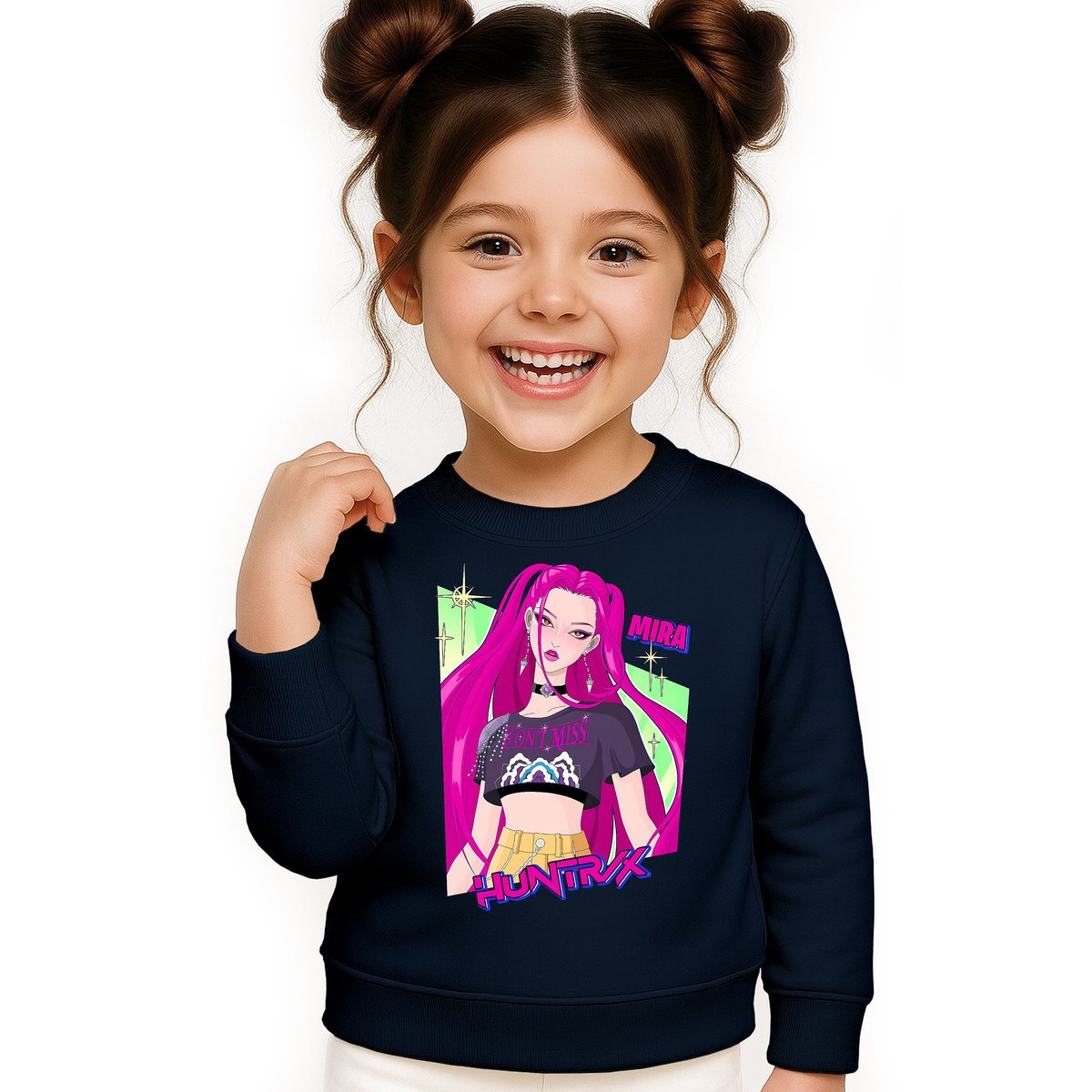 BLUZA DZIECIĘCA HUNTRIX MIRA KPOP 122-128 BAWEŁNIANA JAKOŚĆ
