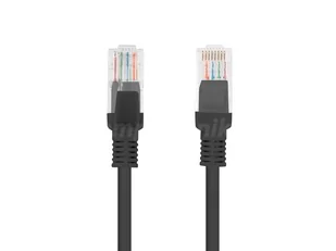 Patchcord kat.6 UTP 0,25m czarny Fluke Passed Lanberg PCU6-10CC-0025-BK - Patchcordy - miniaturka - grafika 1