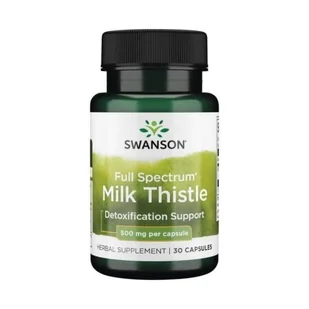SWANSON Full Spectrum Milk Thistle 500 mg 30caps Wątroba - Suplementy diety - miniaturka - grafika 1