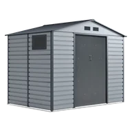 Altany ogrodowe - Domek Na Narzędzia Montreal 9X6 Light Grey - miniaturka - grafika 1