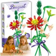 Klocki - Zestaw Klocki Konstrukcyjne 264 El. Kwiaty do Budowy Idealny Prezent 6+ - miniaturka - grafika 1