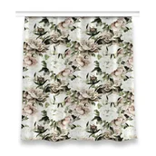 Zasłony - Zasłona z grafiką kolory 150x160 Kwitnące piwonie, Fabricsy - miniaturka - grafika 1