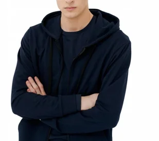 Bluza Męska rozpinana z kapturem Outhorn HOL21-BLM601 GRANAT-M - Bluzy męskie - miniaturka - grafika 1