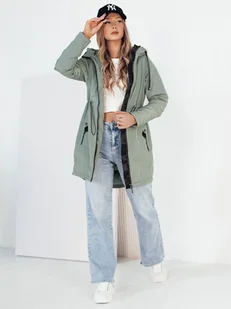 Kurtka damska parka GROLIN zielona Dstreet TY4174-XXL - Kurtki damskie - miniaturka - grafika 1