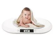 Wagi dla niemowląt - WAGA DZIECIĘCA ELEKTRONICZNA DLA NIEMOWLĄT WYŚWIETLACZ LCD DO 20KG + MIARA - miniaturka - grafika 1