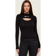 Swetry damskie - Karl Lagerfeld Jeans Półgolf Slim Fit - miniaturka - grafika 1