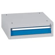 Szafy i regały magazynowe - B2B Partner Kontenery warsztatowe BL 1000 XB10-1TG-A grey/blue - miniaturka - grafika 1