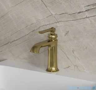Omnires Armance bateria umywalkowa mosiądz szczotkowany AM5210BSB | - Baterie umywalkowe - miniaturka - grafika 4