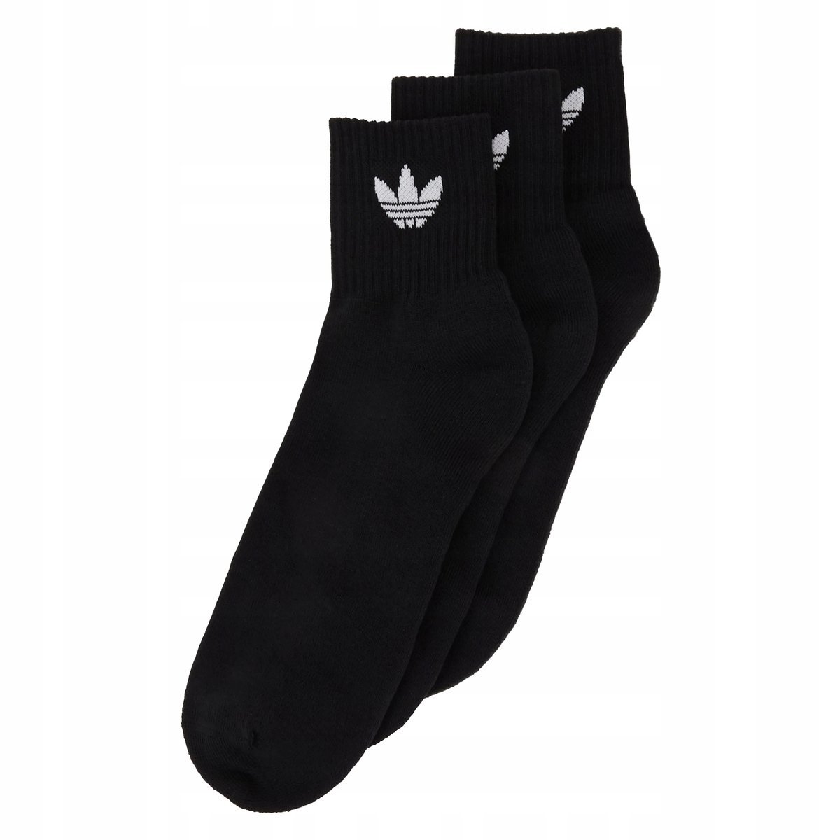 Adidas Czarne Męskie Skarpetki za kostkę Sportowe do spodenek 40-42 r.M