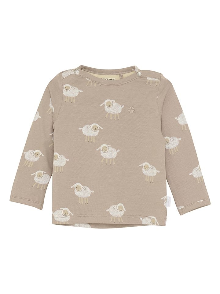 Noppies Koszulka w kolorze jasnobrązowo-szarym