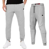 Odzież taktyczna i umundurowanie - Spodnie dresowe Pit Bull 300 Interlock Dolphin '24 - Szary Melanż XXL - miniaturka - grafika 1