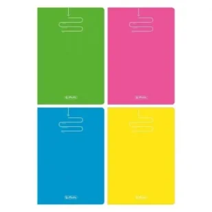 Herlitz, brulion klejony A4, 96 kartek w kratkę - Color Blocking - Zeszyty szkolne - miniaturka - grafika 1
