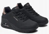 Sneakersy damskie - Buty sneakersy damskie Skechers Uno Wedge Hi Steps czarne 37 Eu - miniaturka - grafika 1