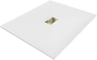 Brodziki prysznicowe - Mexen Hugo brodzik prostokątny SMC 110 x 100 cm, biały, maskownica złota - 42101011-G - miniaturka - grafika 1