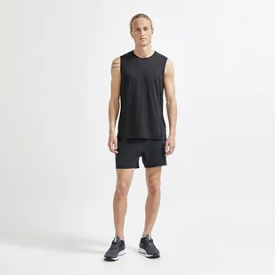 Męska koszulka bez rękawów CRAFT ADV ESSENCE SL TEE M 1908752-999000 – Czarny - Koszulki męskie - miniaturka - grafika 1