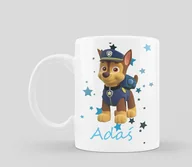 Kubki - KUBEK Z IMIENIEM Psi Patrol CHASE Pieski Prezent - miniaturka - grafika 1