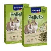 Karma dla gryzoni - Vitakraft Granulki dla królików miniaturowych 2x1 kg - miniaturka - grafika 1