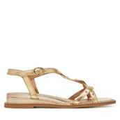 Sandały damskie - Sandały Lasocki WI33-CS853-HM-02 Złoty - miniaturka - grafika 1