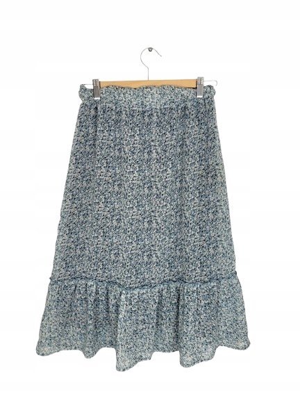 LMTD NIEBIESKA ROZKLOSZOWANA SPÓDNICZKA W DROBNE KWIATY 176 KYA