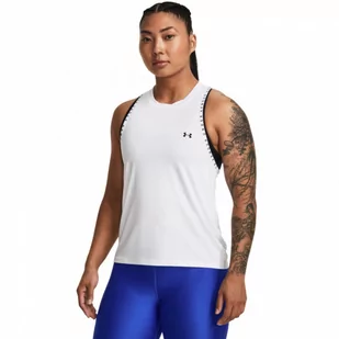 Damski top treningowy Under Armour Knockout Novelty Tank - biały - UNDER ARMOUR - Koszulki sportowe damskie - miniaturka - grafika 1
