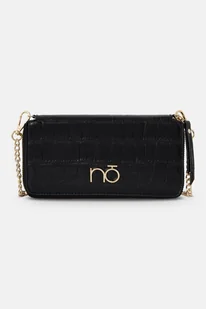 Portfel Nobo na łańcuszku czarne croco - Torebki damskie - miniaturka - grafika 1