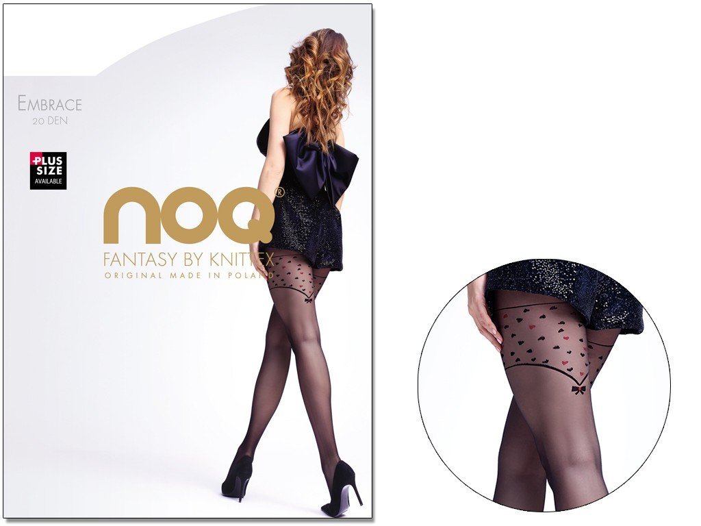 Rajstopy Wzorzyste Kropki 20 Den Embrace 5 Nero