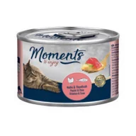 Mokra karma dla kotów - MOMENTS Adult Kurczak i tuńczyk 12x140 g - miniaturka - grafika 1