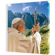 Ikony i obrazy sakralne - Obraz religijny na płótnie Święty Jan Paweł II - miniaturka - grafika 1