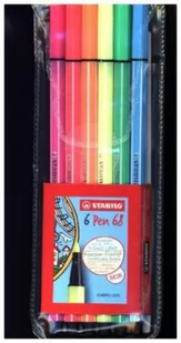 Stabilo Zestaw flamastrów cienkopisów Pen 68 NEON - 6 kolorów 6806-1 - Kredki, ołówki, pastele i pisaki - miniaturka - grafika 2