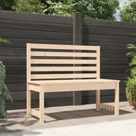 Ławki ogrodowe - vidaXL Ławka ogrodowa, 109 cm, lite drewno sosnowe - miniaturka - grafika 1