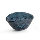 Tace i patery - Misa dekoracyjna ze szkła LOGAN 23X17X11 granatowa - miniaturka - grafika 1