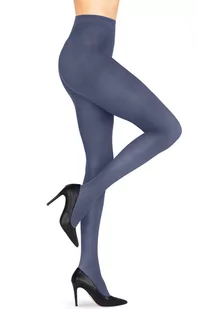 Melange 3D 50 den gładkie rajstopy damskie, Kolor denim (granat), Rozmiar 2, Mona - Intymna - Rajstopy - miniaturka - grafika 1