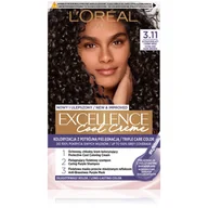 Farby do włosów i szampony koloryzujące - Loreal L'Oreal L'Oreal Cool Creme Farba do włosów 3.11 Ultrapopielaty Ciemny Brąz - miniaturka - grafika 1