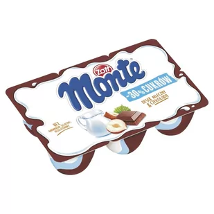 Zott Monte -30 % cukrów Deser mleczny z czekoladą i orzechami 330 g (6 x 55 g) - Desery dla dzieci - miniaturka - grafika 1