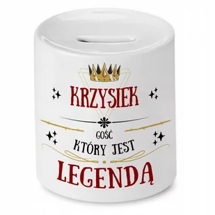 Skarbonka dla Krzyśka na Urodziny Idealny Prezent z Nadrukiem ze Zdjęciem - Skarbonki - miniaturka - grafika 1